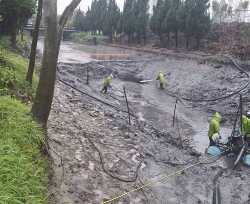 湖南省岳阳市洞庭湖南湖防洪渠清淤工程